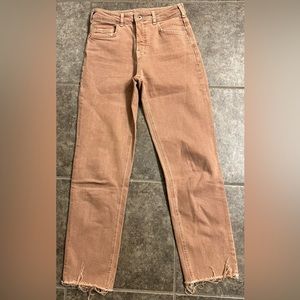 Anthropologie tan jeans